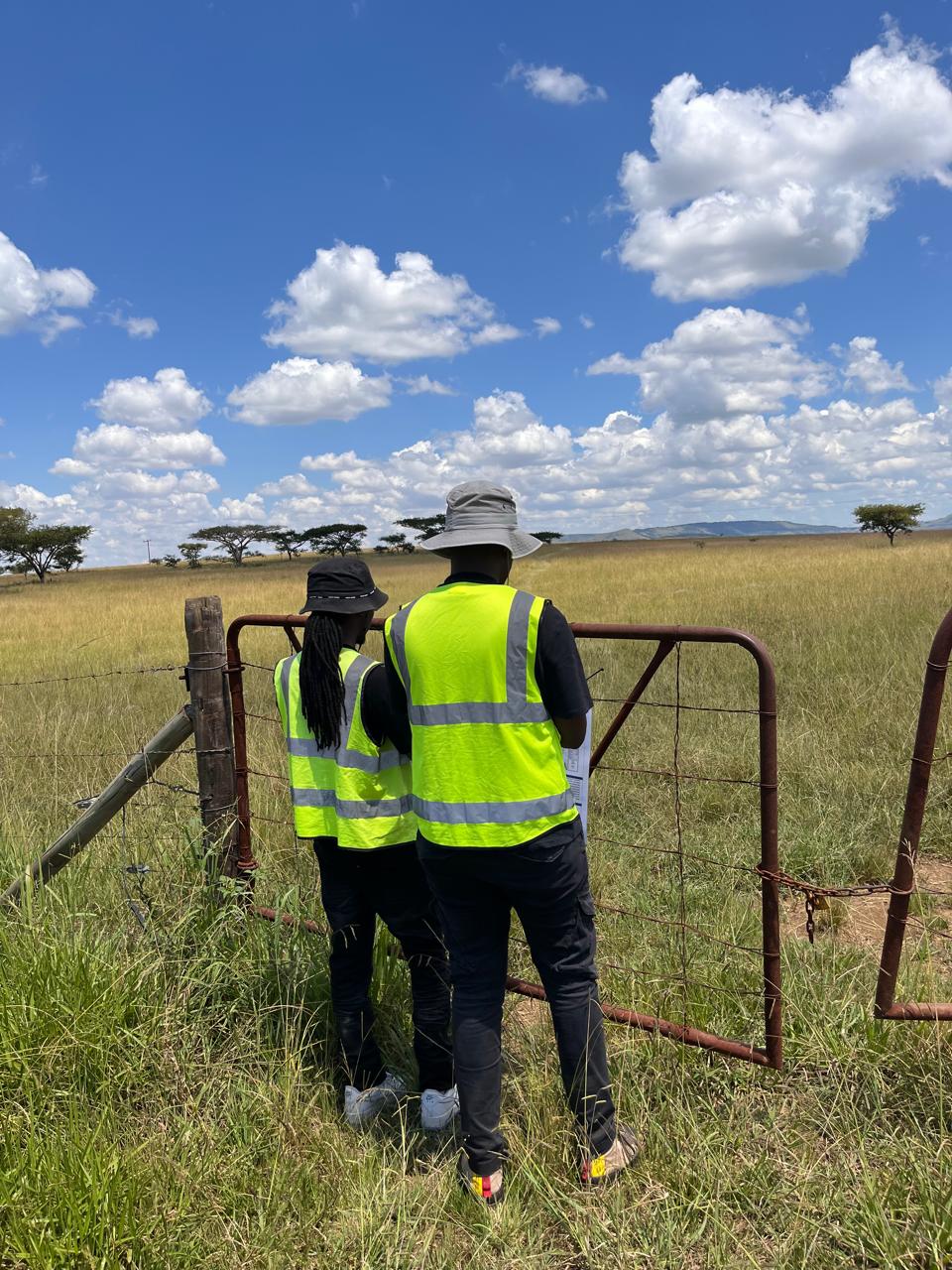 A closer view of documentation at the site entrance